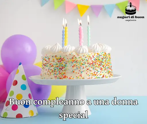 Buon compleanno a una donna speciale