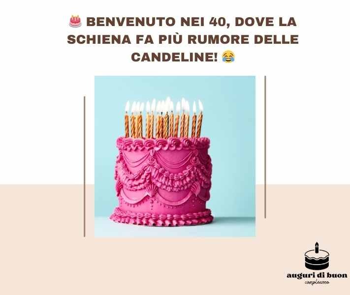 40 Anni Auguri di Buon Compleanno Uomo Divertenti