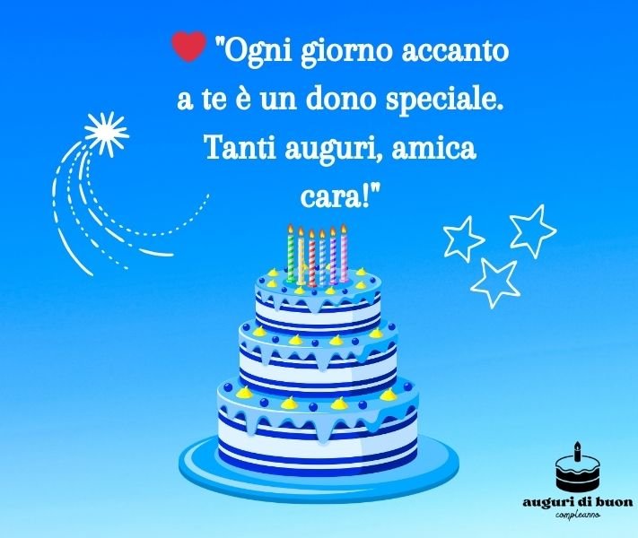 Auguri di Buon Compleanno Amica Cara