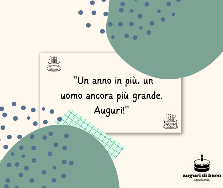 Auguri di Buon Compleanno Speciali per un Uomo