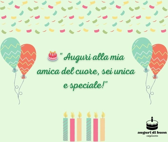 Auguri di Buon Compleanno Speciali per un'Amica