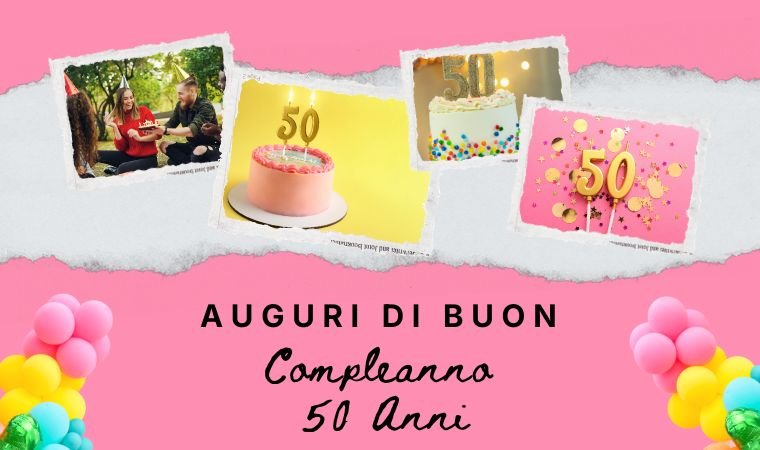 Auguri di Buon Compleanno 50 Anni