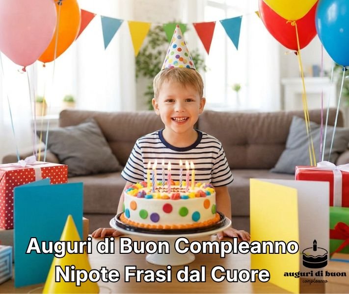 Auguri di Buon Compleanno Nipote Frasi dal Cuore