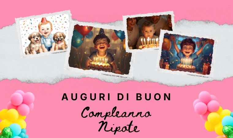 Auguri di Buon Compleanno Nipote
