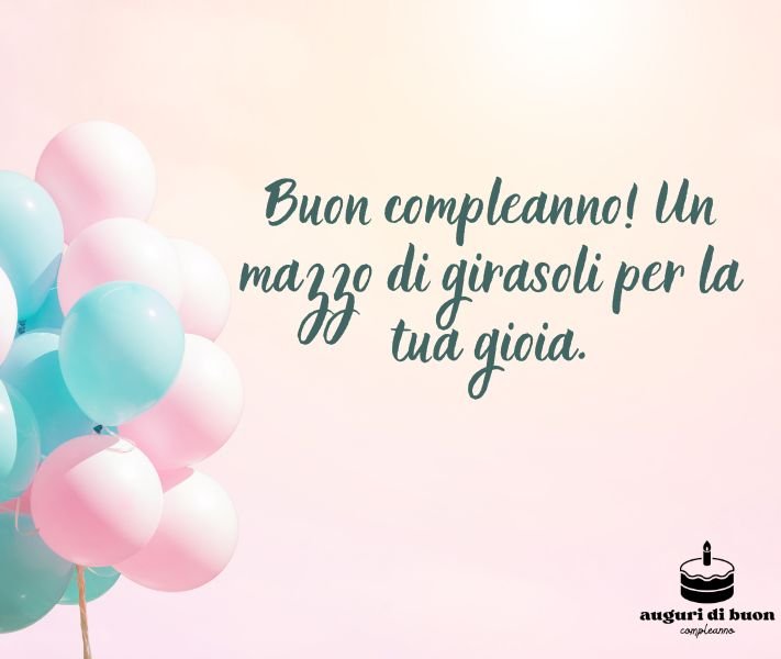 Auguri di Buon Compleanno con Fiori