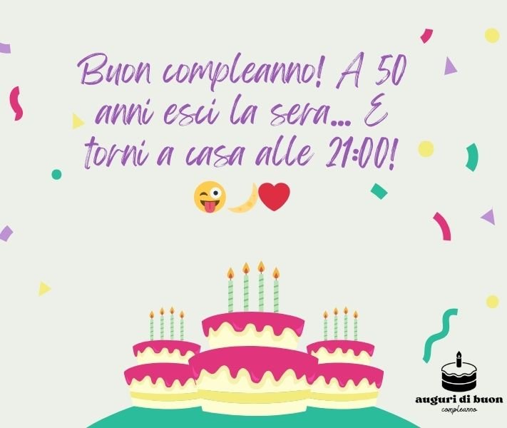Frasi Auguri 50 Anni Uomo Divertenti 