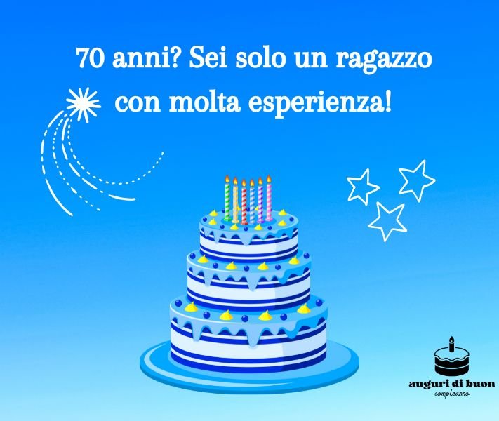 Spiritose Auguri Divertente Buon Compleanno 70 Anni